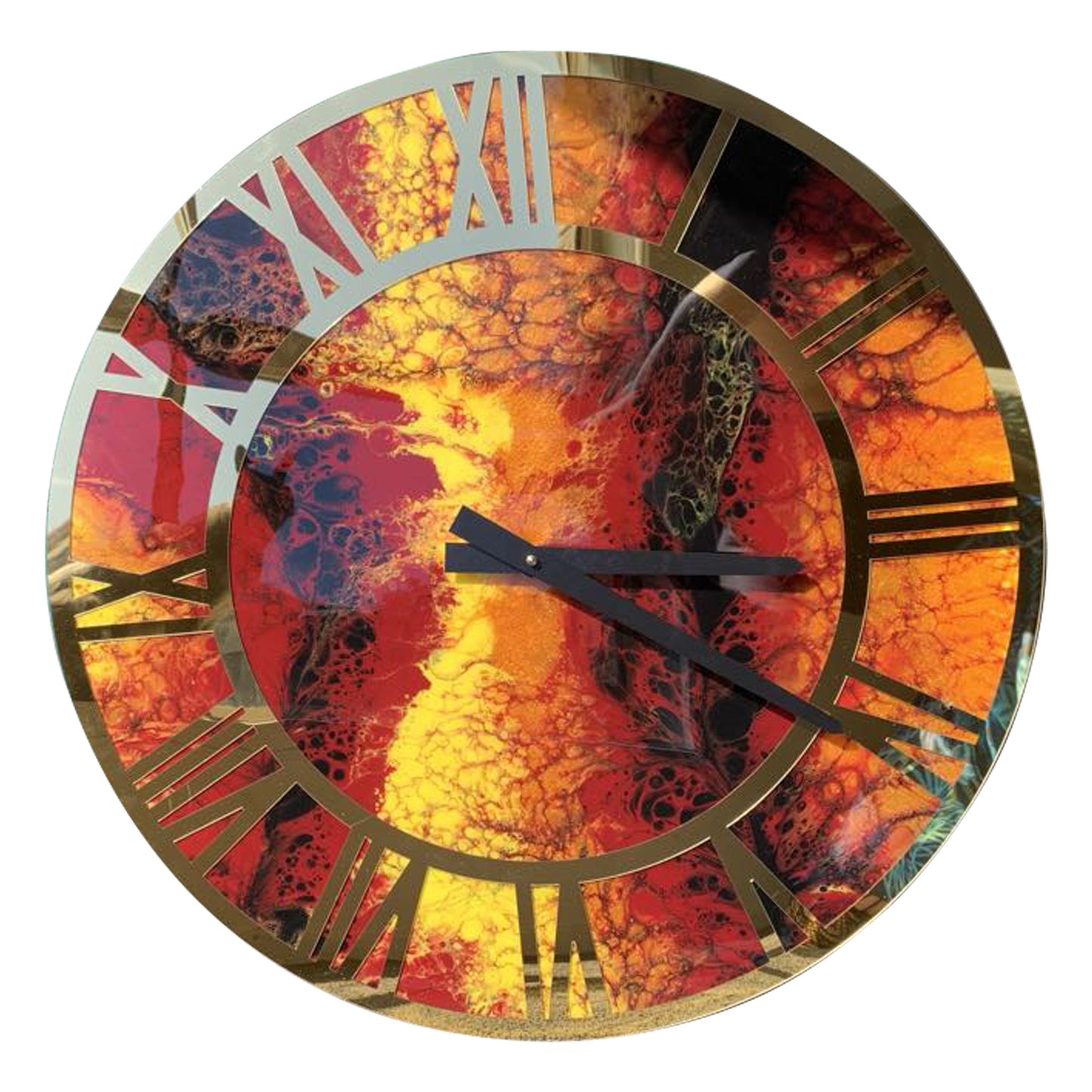 Custom Resin-Art 60cm Round Wall Clocks