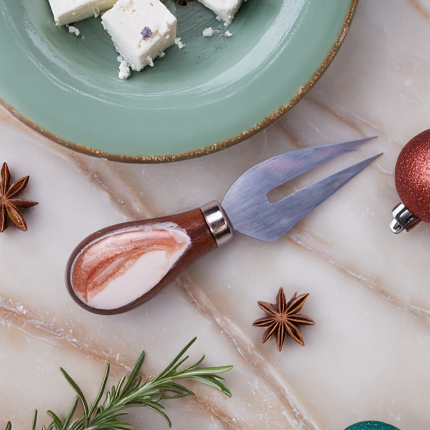 Christmas Bubbles Cheese Knives