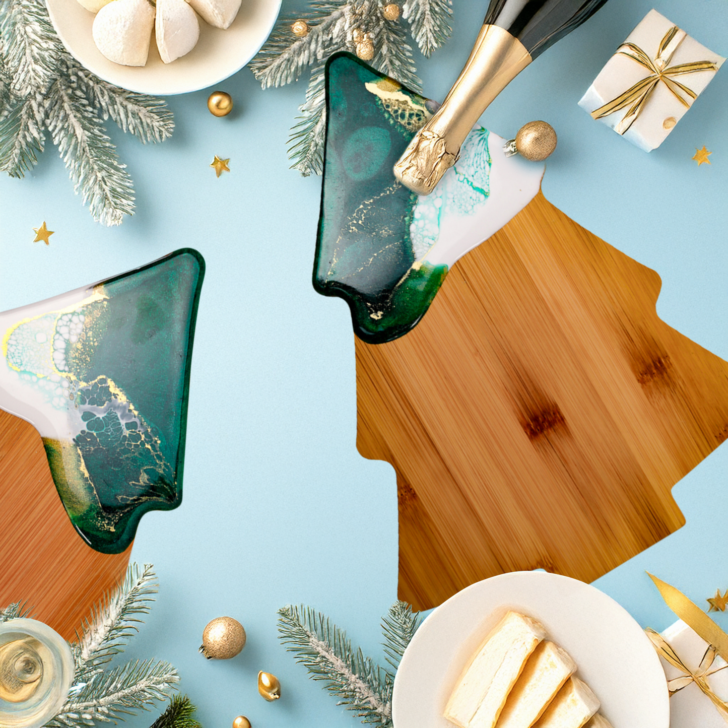 Christmas Morning Cheeseboards - Plain