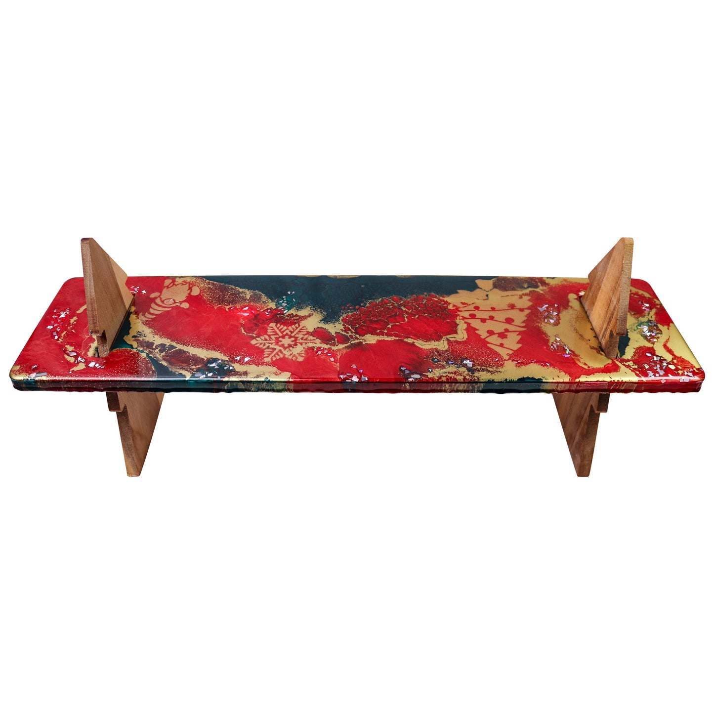 Christmas Lap Serving Tray Platter Boards - Christmas Traditions