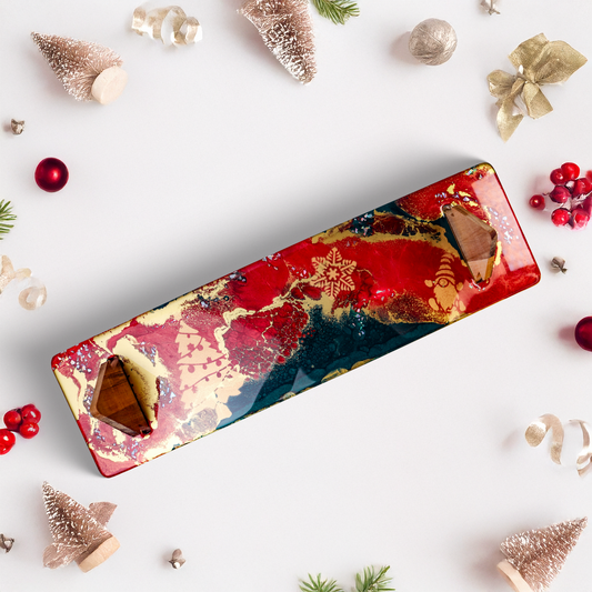Christmas Lap Serving Tray Platter Boards - Christmas Traditions