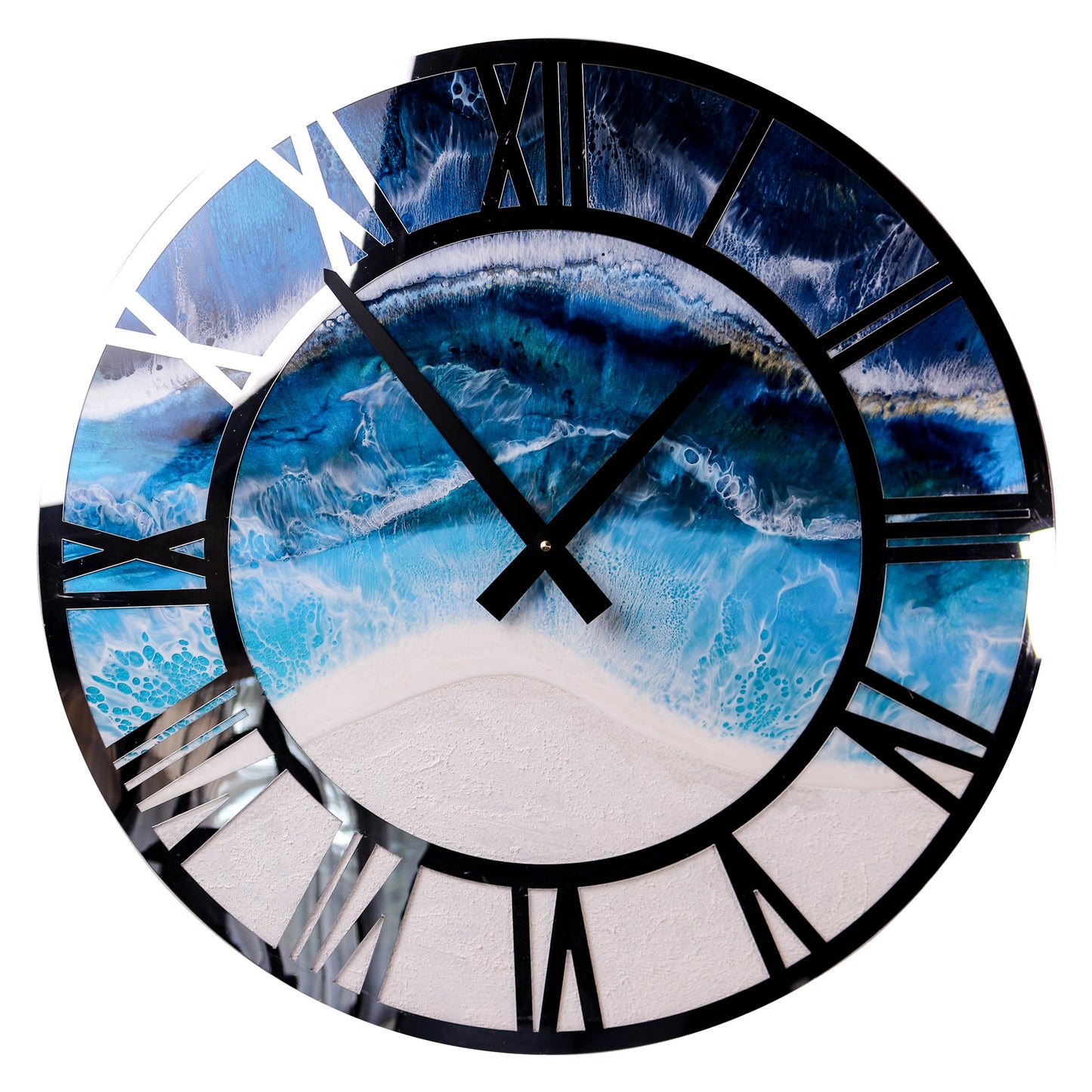 Ocean Tides Resin Wall Clock